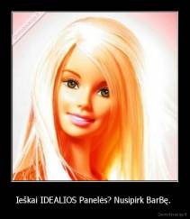 Ieškai IDEALIOS Panelės? Nusipirk BarBę.  - 