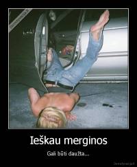 Ieškau merginos - Gali būti daužta...