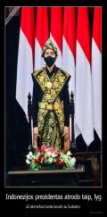 Indonezijos prezidentas atrodo taip, lyg - už akimirkos turės kovoti su Subzero 