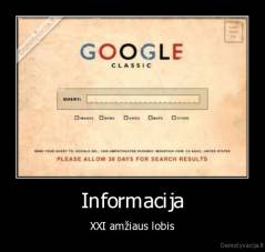 Informacija - XXI amžiaus lobis