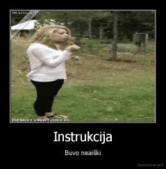 Instrukcija - Buvo neaiški