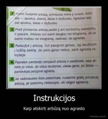 Instrukcijos - Kaip atskirti arbūzą nuo agrasto
