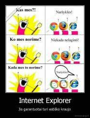 Internet Explorer - Jis garantuotai turi estiško kraujo