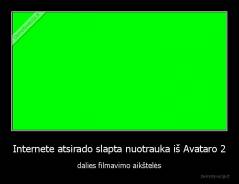 Internete atsirado slapta nuotrauka iš Avataro 2 - dalies filmavimo aikštelės