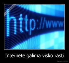 Internete galima visko rasti - 