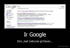 Ir Google - žino ,kad Lietuviai girčiausi...