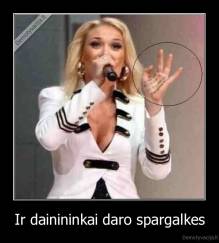 Ir dainininkai daro spargalkes - 