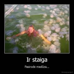 Ir staiga - Pasirodė medūza...