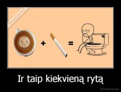 Ir taip kiekvieną rytą - 