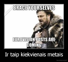 Ir taip kiekvienais metais - 