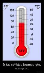 Ir tas su*iktas jausmas ryte, - kai už lango -24...