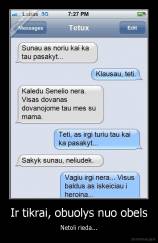 Ir tikrai, obuolys nuo obels - Netoli rieda...