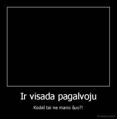 Ir visada pagalvoju - Kodėl tai ne mano šuo?!