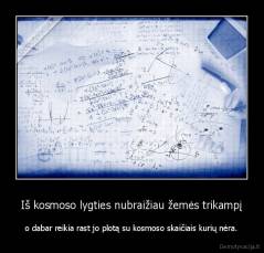 Iš kosmoso lygties nubraižiau žemės trikampį - o dabar reikia rast jo plotą su kosmoso skaičiais kurių nėra.