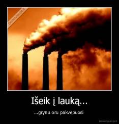 Išeik į lauką... - ...grynu oru pakvėpuosi 