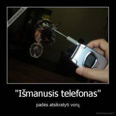 "Išmanusis telefonas" - padės atsikratyti vorų