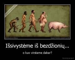 Išsivystėme iš bezdžionių... - o kuo virstame dabar?