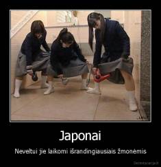 Japonai - Neveltui jie laikomi išrandingiausiais žmonėmis