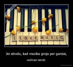 Jei atrodo, kad muzika groja per garsiai, - vadinasi sensti.