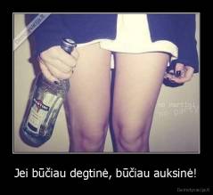 Jei būčiau degtinė, būčiau auksinė! - 