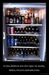 Jei jūsų šaldytuve alus stovi ilgiau nei savaitę,  - tikėtina, kad jums pasimaišė protas.