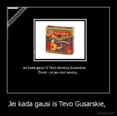 Jei kada gausi is Tevo Gusarskie,  - 