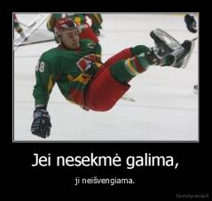 Jei nesekmė galima, -  ji neišvengiama. 