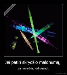 Jei patiri skrydžio malonumą,  - dar nereiškia, kad skrendi.