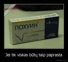 Jei tik viskas būtų taip paprasta - 