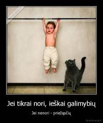 Jei tikrai nori, ieškai galimybių - Jei nenori - priežąsčių