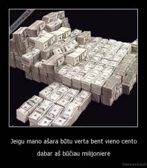 Jeigu mano ašara būtu verta bent vieno cento - dabar aš būčiau milijonierė