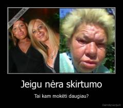 Jeigu nėra skirtumo - Tai kam mokėti daugiau?