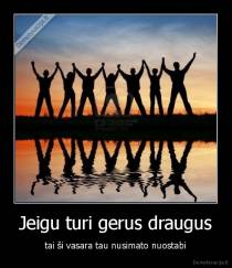 Jeigu turi gerus draugus - tai ši vasara tau nusimato nuostabi