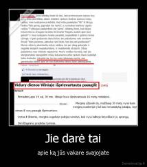 Jie darė tai - apie ką jūs vakare svajojate