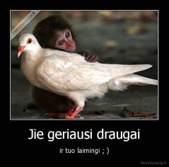 Jie geriausi draugai - ir tuo laimingi ; )