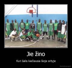 Jie žino - Kuri šalis kiečiausia šioje srityje