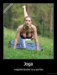 Joga - mėgstamiausias vyrų sportas