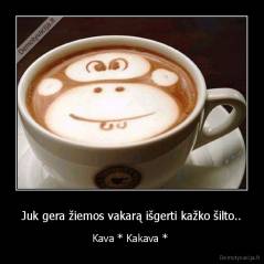 Juk gera žiemos vakarą išgerti kažko šilto.. - Kava * Kakava * 