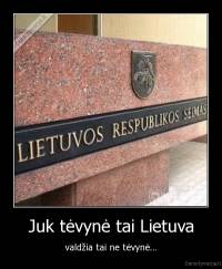 Juk tėvynė tai Lietuva - valdžia tai ne tėvynė...