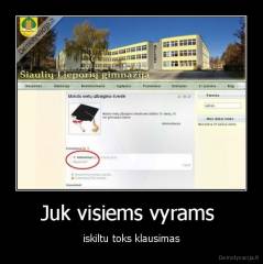 Juk visiems vyrams  - iskiltu toks klausimas
