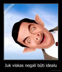 Juk viskas negali būti idealu - 