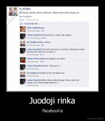 Juodoji rinka - Facebook'e