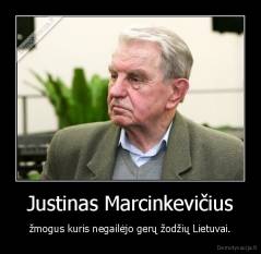 Justinas Marcinkevičius - žmogus kuris negailėjo gerų žodžių Lietuvai.