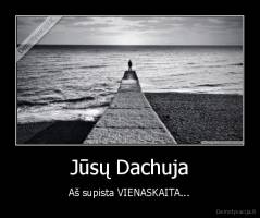 Jūsų Dachuja - Aš supista VIENASKAITA...