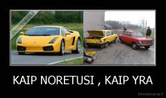 KAIP NORETUSI , KAIP YRA - 