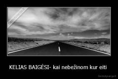 KELIAS BAIGĖSI- kai nebežinom kur eiti  - 