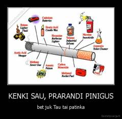 KENKI SAU, PRARANDI PINIGUS - bet juk Tau tai patinka