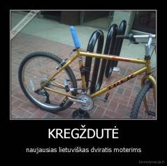 KREGŽDUTĖ - naujausias lietuviškas dviratis moterims
