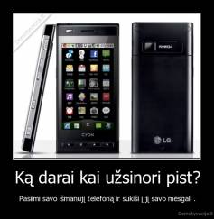 Ką darai kai užsinori pist? - Pasiimi savo išmanujį telefoną ir sukiši į jį savo mėsgali .