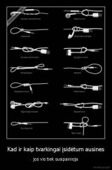 Kad ir kaip tvarkingai įsidėtum ausines - jos vis tiek susipainioja